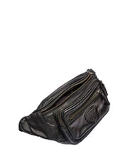 BLAUER FIRSTCLASS Leather bum bag BLACK - Hip pouches - 3