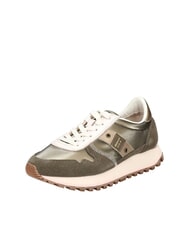BLAUER MILLEN Mixed leather sneakers - Women&rsquo;s shoes
