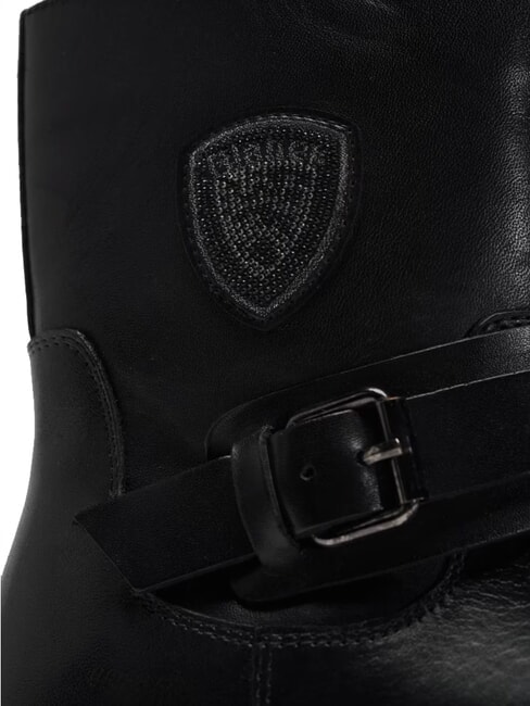 CLARE Leather ankle boots BLACK - Women’s shoes