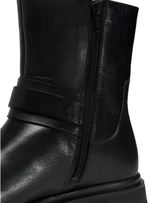 CLARE Leather ankle boots BLACK - Women’s shoes