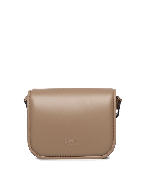 LOVE BOX Mini nappa bag with flap ginger biscuit-antique gold - Women’s Bags