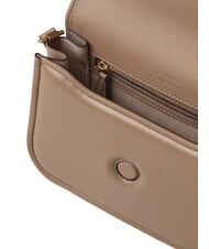 PINKO LOVE BOX Mini nappa bag with flap ginger biscuit-antique gold - Women’s Bags - 6