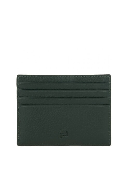 BUSINESS  Flat leather card holder green - Men’s Wallets