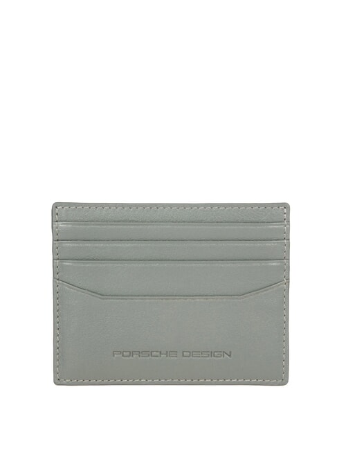 BUSINESS  Flat leather card holder Grey - Men&rsquo;s Wallets
