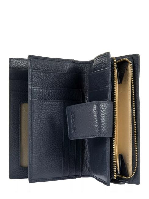 MARMOLADA Hammered leather wallet blue - Women’s Wallets