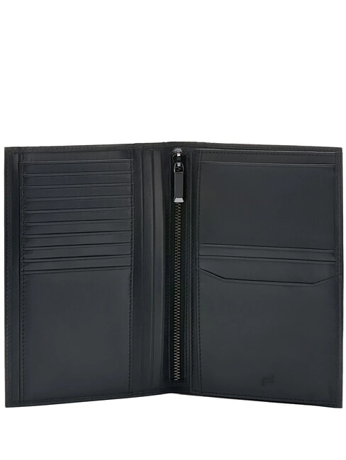 P|D Vertical leather wallet Black - Men’s Wallets