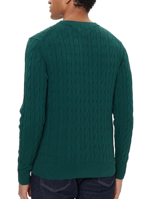 TH  Crew neck sweater ornamental green - Men's Sweaters