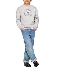 TOMMY HILFIGER TH KIDS Crewneck sweatshirt with print light gray heather - Baby Sweatshirt - 3