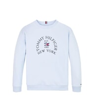 TOMMY HILFIGER TH KIDS Crewneck sweatshirt with print breezy blue - Baby Sweatshirt - 4