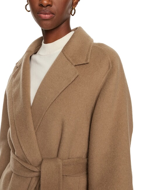 TH Wool blend dressing gown coat light sepia brown - Women's Coats