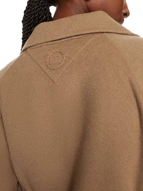 TH Wool blend dressing gown coat light sepia brown - Women's Coats