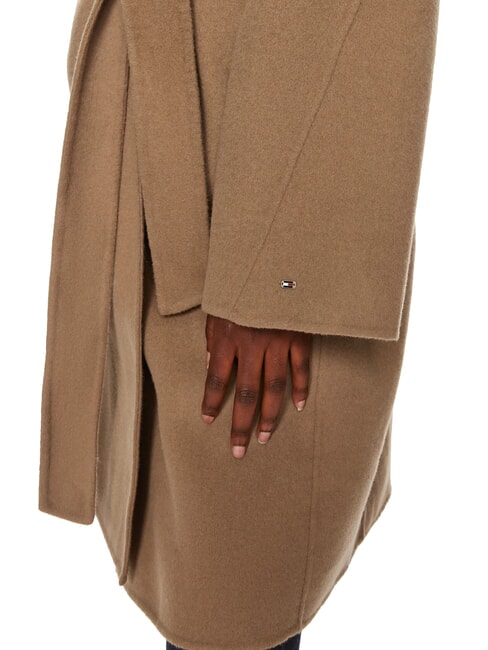 TH Wool blend dressing gown coat light sepia brown - Women's Coats