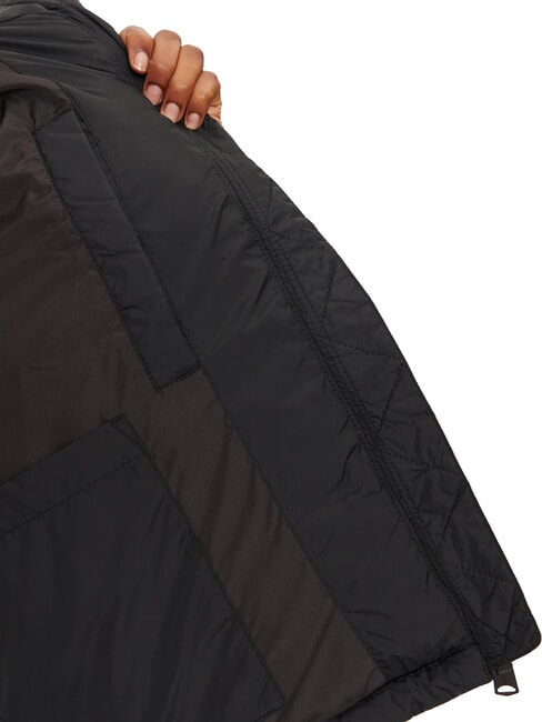 TH JEANS Puffer jacket with hood black - Women's down jackets