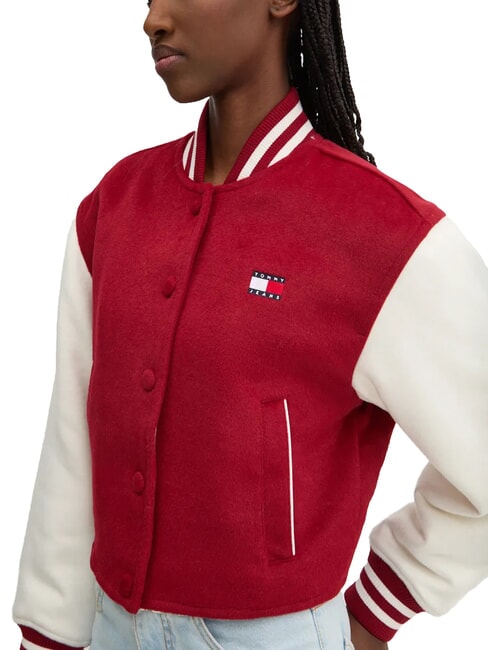 TH JEANS Short wool blend jacket regatta red - Women's Jackets