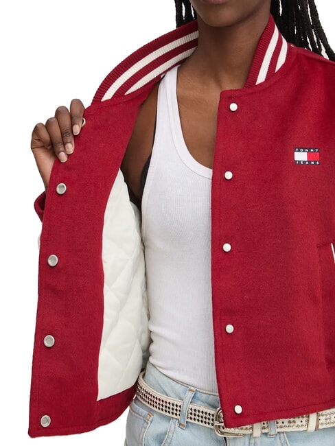TH JEANS Short wool blend jacket regatta red - Women's Jackets