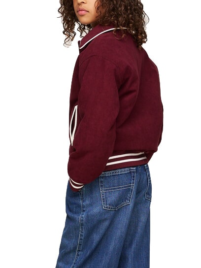 TH KIDS Ribbed bomber jacket deep red - Baby Jackets
