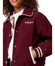 TOMMY HILFIGER TH KIDS Ribbed bomber jacket deep red - Baby Jackets - 3