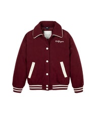 TOMMY HILFIGER TH KIDS Ribbed bomber jacket deep red - Baby Jackets - 4