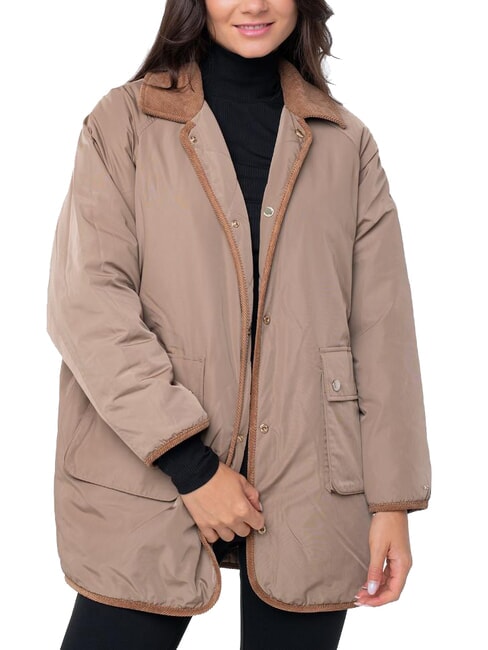 TH Reversible mid-length jacket classic khaki - Women's Jackets