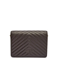 PINKO LOVE CLICK MINI Quilted nappa leather bag moro-antique gold - Women&rsquo;s Bags - 3