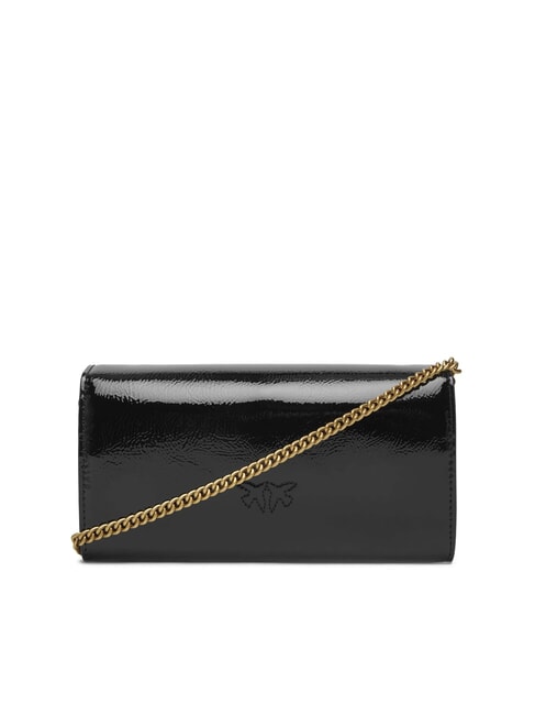 LOVE ONE Mini shiny shoulder bag black-antique gold - Women’s Bags