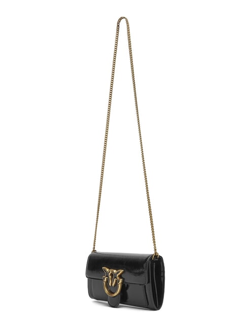 LOVE ONE Mini shiny shoulder bag black-antique gold - Women’s Bags