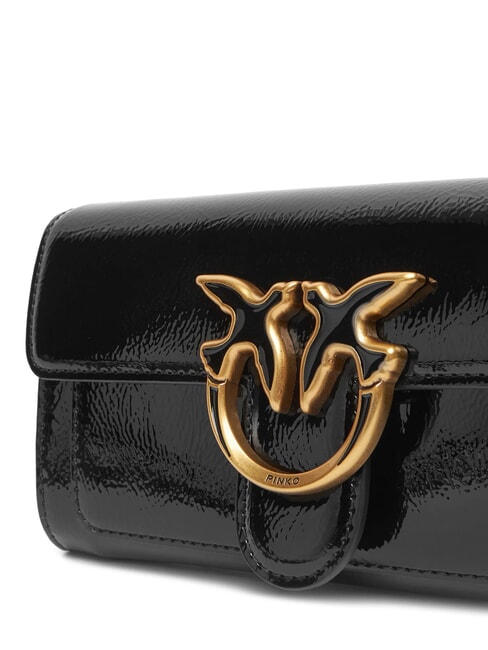 LOVE ONE Mini shiny shoulder bag black-antique gold - Women’s Bags