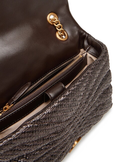 LOVE PUFF Mini shoulder bag in raffia moro-antique gold - Women’s Bags