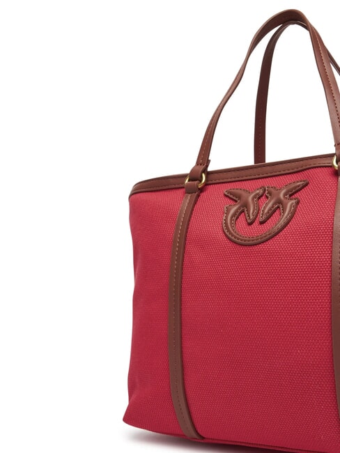 MIRANDA Shopping Bag with Shoulder Strap red/leather-antique gold - Women’s Bags