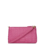 PINKO FLAT Raffia clutch bag with shoulder strap - Women’s Bags
