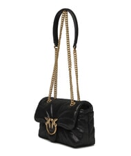 PINKO LOVE PUFF MINI Laminated leather bag gold/black-antique gold - Women’s Bags - 3