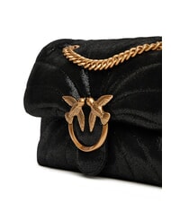 PINKO LOVE PUFF MINI Laminated leather bag gold/black-antique gold - Women’s Bags - 4