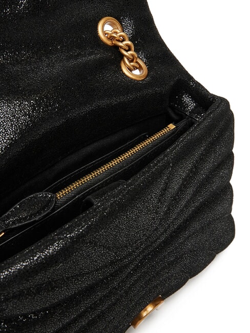 LOVE PUFF MINI Laminated leather bag gold/black-antique gold - Women’s Bags