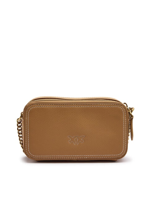 CARRIE Mini shoulder bag, in leather nougat-antique gold - Women&rsquo;s Bags