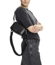 CALVIN KLEIN SIGNATURE LOGO STRAP Dual function camera case bag black / old silver - Women’s Bags - 5