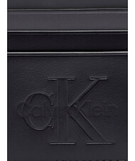 CALVIN KLEIN BOLD LOGO Leather credit card holder on black - Men’s Wallets - 3