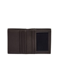 CALVIN KLEIN FOIL EMBOSS  Vertical leather wallet ck dark brown - Men’s Wallets - 2