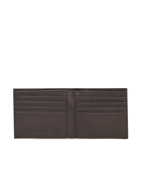 FOIL EMBOSS  Leather wallet ck dark brown - Men’s Wallets