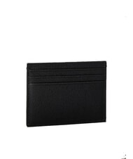 CALVIN KLEIN LOGO HARDWARE SAFFIANO Leather credit card holder - Men’s Wallets