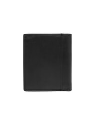 CALVIN KLEIN CK PLAQUE Vertical leather wallet on black - Men’s Wallets - 3