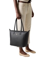 TOMMY HILFIGER POPETTE SOFT Shoulder shopping bag black - Women’s Bags - 6