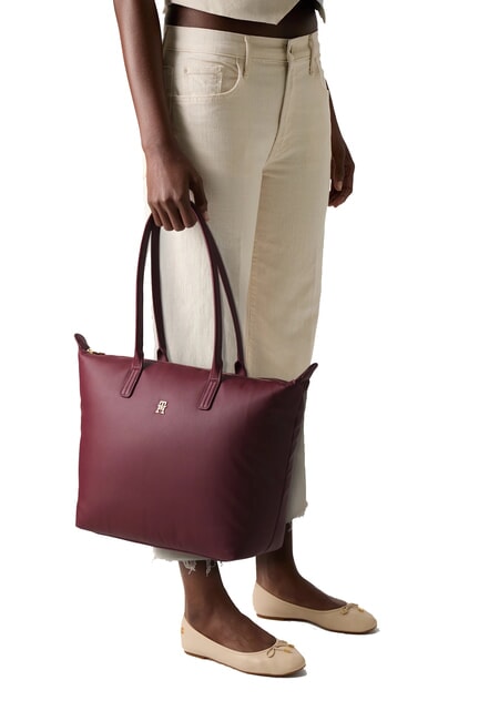 POPETTE SOFT Shoulder shopping bag deep rouge - Women&rsquo;s Bags