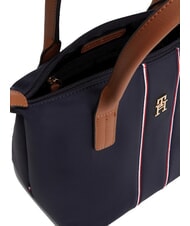 TOMMY HILFIGER POPETTE Mini tote bag with shoulder strap space blue corp - Women’s Bags - 5