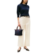 TOMMY HILFIGER POPETTE Mini tote bag with shoulder strap space blue corp - Women’s Bags - 6