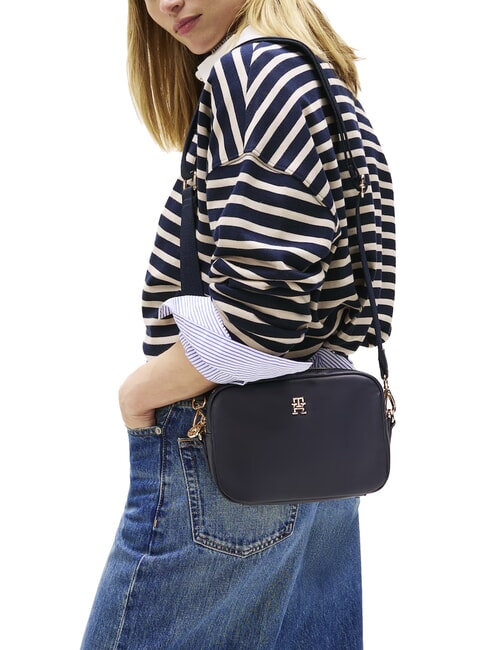 POPETTE SOFT Shoulder camera case bag space blue / black - Women&rsquo;s Bags