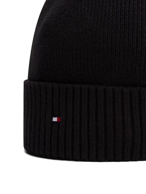 TH FLAG Cotton beanie hat with cuff black - Hats