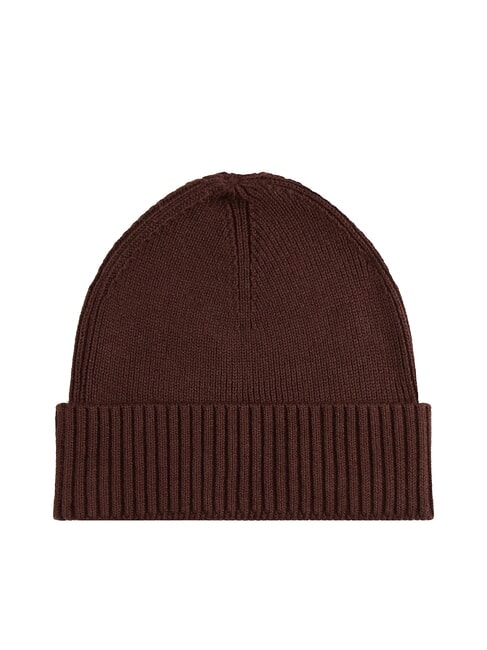 TH FLAG Cotton beanie hat with cuff rich walnut - Hats