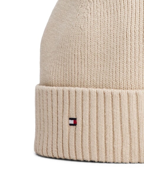 TH FLAG Cotton beanie hat with cuff classic beige - Hats