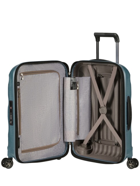 C-LITE Spinner  Hand luggage trolley, expandable ice blue - Rigid Trolley Cases