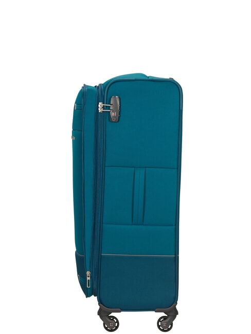 trolley case BASE BOOST line, large size, expandable petrolblue - Semi-rigid Trolley Cases